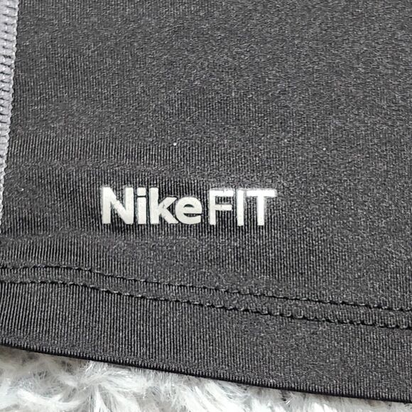 Nike Pro Team Shirt Fit Dry Mens Large Black Short Sleeve Compression Activewear - Picture 4 of 9